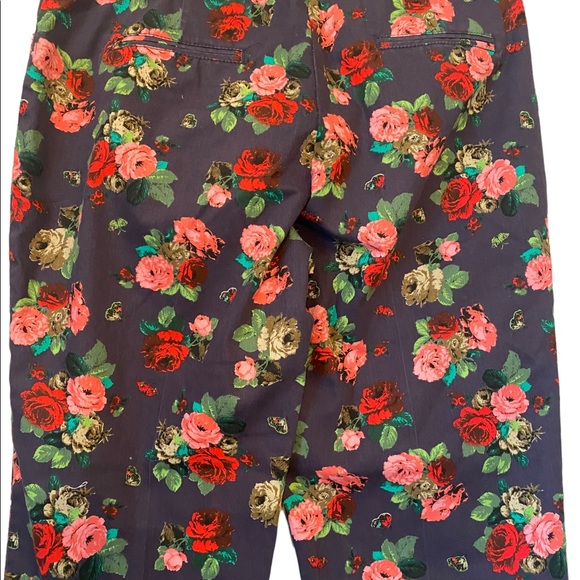 Larry Levine Vintage Rose Floral Pants - Picture 4 of 13